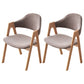 Contemporary Side Solid Wood Dining Room Chair Open Back Dining Side Chair for Home Use Black-Gray 2 Piece Set Walnut Clearhalo ' kitchen&dining_furn' 'Dining Chairs' 'Dining Tables & Seating' 'dining_chair' 'furn' 'furn_dining_chair' 'Furniture' 'furniture_dining_chair' 'Kitchen & Dining Furniture' 'kitchen' 3650217