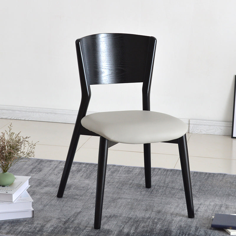 Industrial Dining Chair Open Back Side Chair with Wood Legs for Home Use Clearhalo ' kitchen&dining_furn' 'Dining Chairs' 'Dining Tables & Seating' 'dining_chair' 'furn' 'furn_dining_chair' 'Furniture' 'furniture_dining_chair' 'Kitchen & Dining Furniture' 'kitchen' 3650226