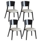 Industrial Dining Chair Open Back Side Chair with Wood Legs for Home Use Black 4 Piece Set Clearhalo ' kitchen&dining_furn' 'Dining Chairs' 'Dining Tables & Seating' 'dining_chair' 'furn' 'furn_dining_chair' 'Furniture' 'furniture_dining_chair' 'Kitchen & Dining Furniture' 'kitchen' 3650229