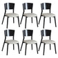 Industrial Dining Chair Open Back Side Chair with Wood Legs for Home Use Black 6 Piece Set Clearhalo ' kitchen&dining_furn' 'Dining Chairs' 'Dining Tables & Seating' 'dining_chair' 'furn' 'furn_dining_chair' 'Furniture' 'furniture_dining_chair' 'Kitchen & Dining Furniture' 'kitchen' 3650231