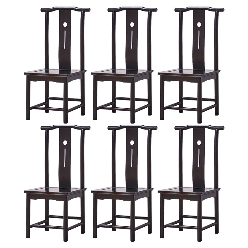 Traditional Style Solid Wood Side Chair Matte Finish Slat Back Dining Chair for Home Matte Black 6 Piece Set Clearhalo ' kitchen&dining_furn' 'Dining Chairs' 'Dining Tables & Seating' 'dining_chair' 'furn' 'furn_dining_chair' 'Furniture' 'furniture_dining_chair' 'Kitchen & Dining Furniture' 'kitchen' 3650255
