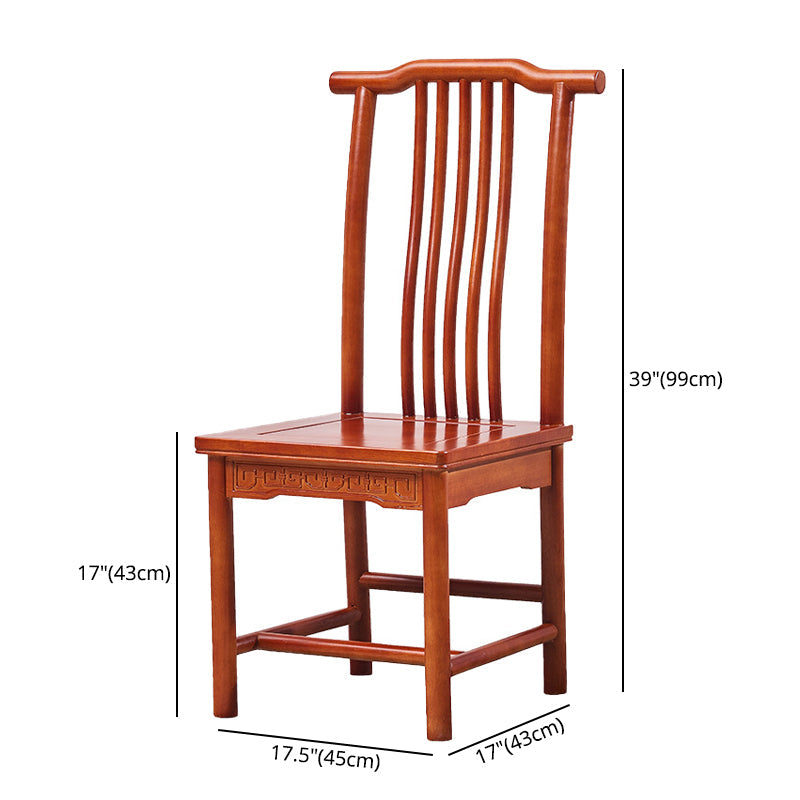 Traditional Style Solid Wood Side Chair Matte Finish Slat Back Dining Chair for Home Clearhalo ' kitchen&dining_furn' 'Dining Chairs' 'Dining Tables & Seating' 'dining_chair' 'furn' 'furn_dining_chair' 'Furniture' 'furniture_dining_chair' 'Kitchen & Dining Furniture' 'kitchen' 3650262