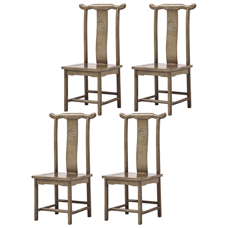 Traditional Style Solid Wood Side Chair Matte Finish Slat Back Dining Chair for Home Green 4 Piece Set Clearhalo ' kitchen&dining_furn' 'Dining Chairs' 'Dining Tables & Seating' 'dining_chair' 'furn' 'furn_dining_chair' 'Furniture' 'furniture_dining_chair' 'Kitchen & Dining Furniture' 'kitchen' 3650267