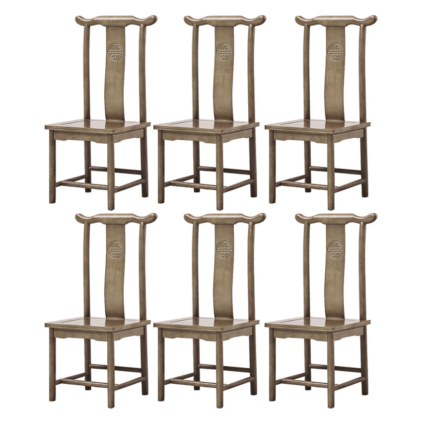 Traditional Style Solid Wood Side Chair Matte Finish Slat Back Dining Chair for Home Green 6 Piece Set Clearhalo ' kitchen&dining_furn' 'Dining Chairs' 'Dining Tables & Seating' 'dining_chair' 'furn' 'furn_dining_chair' 'Furniture' 'furniture_dining_chair' 'Kitchen & Dining Furniture' 'kitchen' 3650268