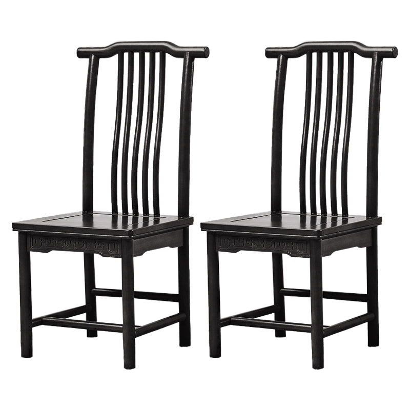 Traditional Style Solid Wood Side Chair Matte Finish Slat Back Dining Chair for Home Gloss Black 2 Piece Set Clearhalo ' kitchen&dining_furn' 'Dining Chairs' 'Dining Tables & Seating' 'dining_chair' 'furn' 'furn_dining_chair' 'Furniture' 'furniture_dining_chair' 'Kitchen & Dining Furniture' 'kitchen' 3650269