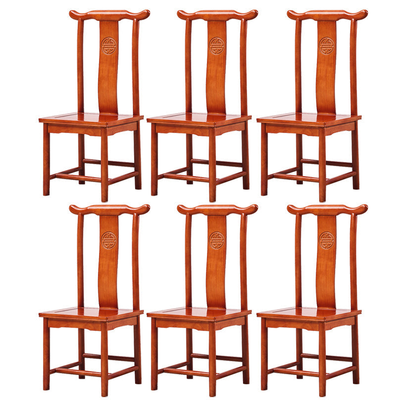 Traditional Style Solid Wood Side Chair Matte Finish Slat Back Dining Chair for Home Light Brown 6 Piece Set Clearhalo ' kitchen&dining_furn' 'Dining Chairs' 'Dining Tables & Seating' 'dining_chair' 'furn' 'furn_dining_chair' 'Furniture' 'furniture_dining_chair' 'Kitchen & Dining Furniture' 'kitchen' 3650274