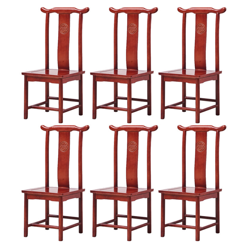 Traditional Style Solid Wood Side Chair Matte Finish Slat Back Dining Chair for Home Red Brown 6 Piece Set Clearhalo ' kitchen&dining_furn' 'Dining Chairs' 'Dining Tables & Seating' 'dining_chair' 'furn' 'furn_dining_chair' 'Furniture' 'furniture_dining_chair' 'Kitchen & Dining Furniture' 'kitchen' 3650277