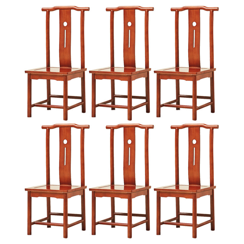 Traditional Style Solid Wood Side Chair Matte Finish Slat Back Dining Chair for Home Coffee 6 Piece Set Clearhalo ' kitchen&dining_furn' 'Dining Chairs' 'Dining Tables & Seating' 'dining_chair' 'furn' 'furn_dining_chair' 'Furniture' 'furniture_dining_chair' 'Kitchen & Dining Furniture' 'kitchen' 3650280