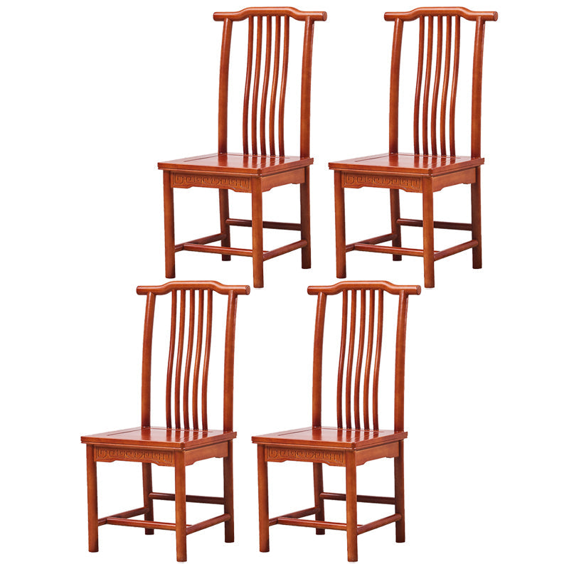 Traditional Style Solid Wood Side Chair Matte Finish Slat Back Dining Chair for Home Light Tan 4 Piece Set Clearhalo ' kitchen&dining_furn' 'Dining Chairs' 'Dining Tables & Seating' 'dining_chair' 'furn' 'furn_dining_chair' 'Furniture' 'furniture_dining_chair' 'Kitchen & Dining Furniture' 'kitchen' 3650282