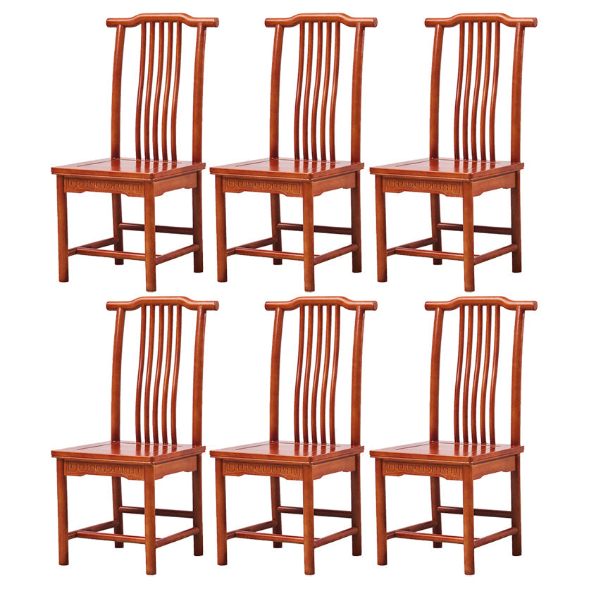 Traditional Style Solid Wood Side Chair Matte Finish Slat Back Dining Chair for Home Light Tan 6 Piece Set Clearhalo ' kitchen&dining_furn' 'Dining Chairs' 'Dining Tables & Seating' 'dining_chair' 'furn' 'furn_dining_chair' 'Furniture' 'furniture_dining_chair' 'Kitchen & Dining Furniture' 'kitchen' 3650283