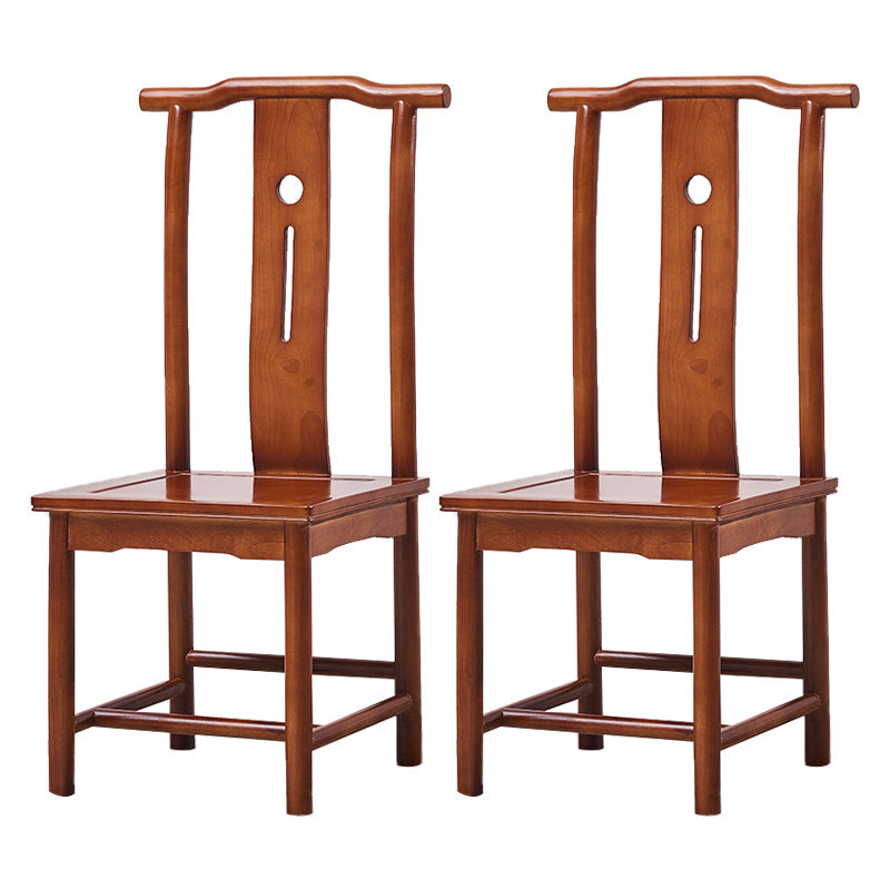Traditional Style Solid Wood Side Chair Matte Finish Slat Back Dining Chair for Home Dark Brown 2 Piece Set Clearhalo ' kitchen&dining_furn' 'Dining Chairs' 'Dining Tables & Seating' 'dining_chair' 'furn' 'furn_dining_chair' 'Furniture' 'furniture_dining_chair' 'Kitchen & Dining Furniture' 'kitchen' 3650284
