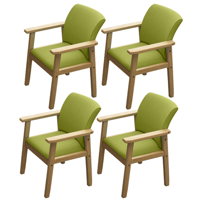 Modern Kitchen Khaki Dining Arm Chair Solid Wood Solid Back Dining Arm Chair Green 4 Piece Set Clearhalo ' kitchen&dining_furn' 'Dining Chairs' 'Dining Tables & Seating' 'dining_chair' 'furn' 'furn_dining_chair' 'Furniture' 'furniture_dining_chair' 'Kitchen & Dining Furniture' 'kitchen' 3650300