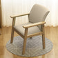 Modern Kitchen Khaki Dining Arm Chair Solid Wood Solid Back Dining Arm Chair Off-White 1 Piece Clearhalo ' kitchen&dining_furn' 'Dining Chairs' 'Dining Tables & Seating' 'dining_chair' 'furn' 'furn_dining_chair' 'Furniture' 'furniture_dining_chair' 'Kitchen & Dining Furniture' 'kitchen' 3650315