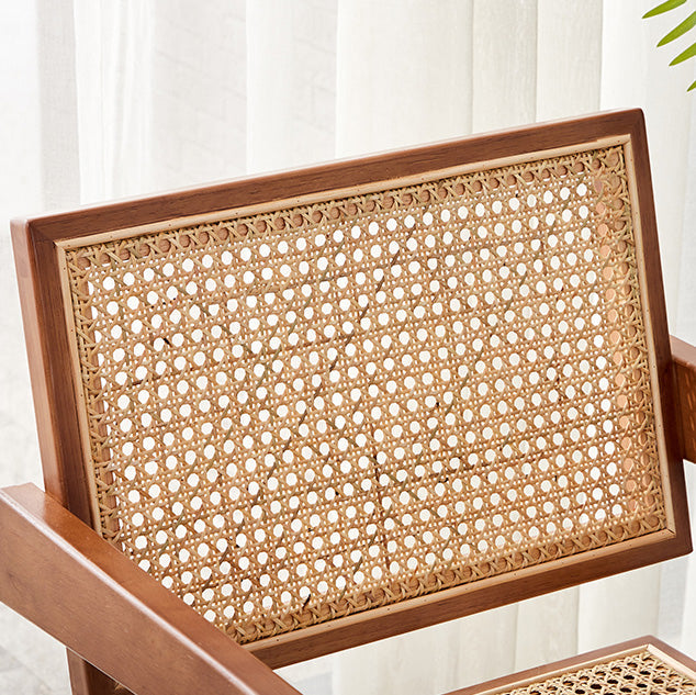 Contemporary Open Back Kitchen Dining Arm Chair Solid Wood Dining Arm Chair Clearhalo ' kitchen&dining_furn' 'Dining Chairs' 'Dining Tables & Seating' 'dining_chair' 'furn' 'furn_dining_chair' 'Furniture' 'furniture_dining_chair' 'Kitchen & Dining Furniture' 'kitchen' 3650331