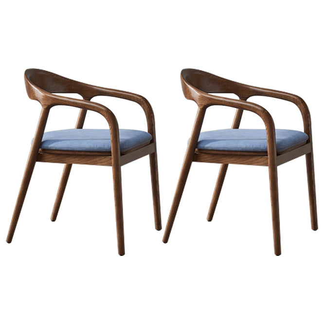 Traditional Style Solid Wood Dining Arm Chair Matte Finish Open Back Dining Chair Blue 2 Piece Set Clearhalo ' kitchen&dining_furn' 'Dining Chairs' 'Dining Tables & Seating' 'dining_chair' 'furn' 'furn_dining_chair' 'Furniture' 'furniture_dining_chair' 'Kitchen & Dining Furniture' 'kitchen' 3650348