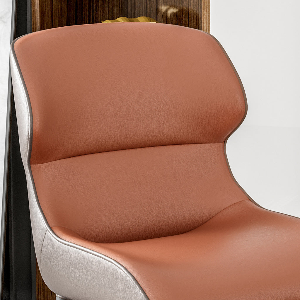 Scandinavian Style Metal Side Chair Dining Room Wingback Parsons Chair Clearhalo ' kitchen&dining_furn' 'Dining Chairs' 'Dining Tables & Seating' 'dining_chair' 'furn' 'furn_dining_chair' 'Furniture' 'furniture_dining_chair' 'Kitchen & Dining Furniture' 'kitchen' 3650368