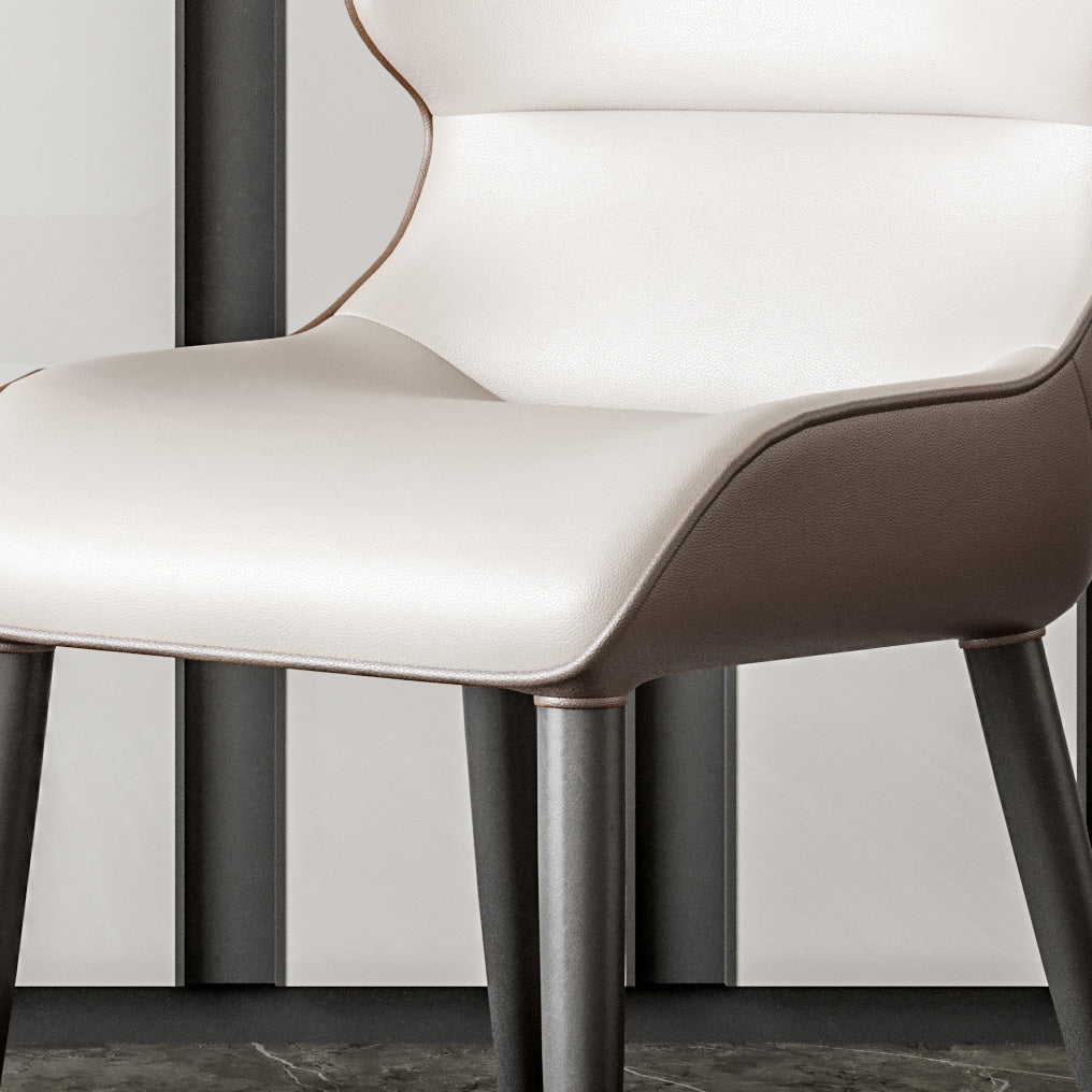 Scandinavian Style Metal Side Chair Dining Room Wingback Parsons Chair Clearhalo ' kitchen&dining_furn' 'Dining Chairs' 'Dining Tables & Seating' 'dining_chair' 'furn' 'furn_dining_chair' 'Furniture' 'furniture_dining_chair' 'Kitchen & Dining Furniture' 'kitchen' 3650369