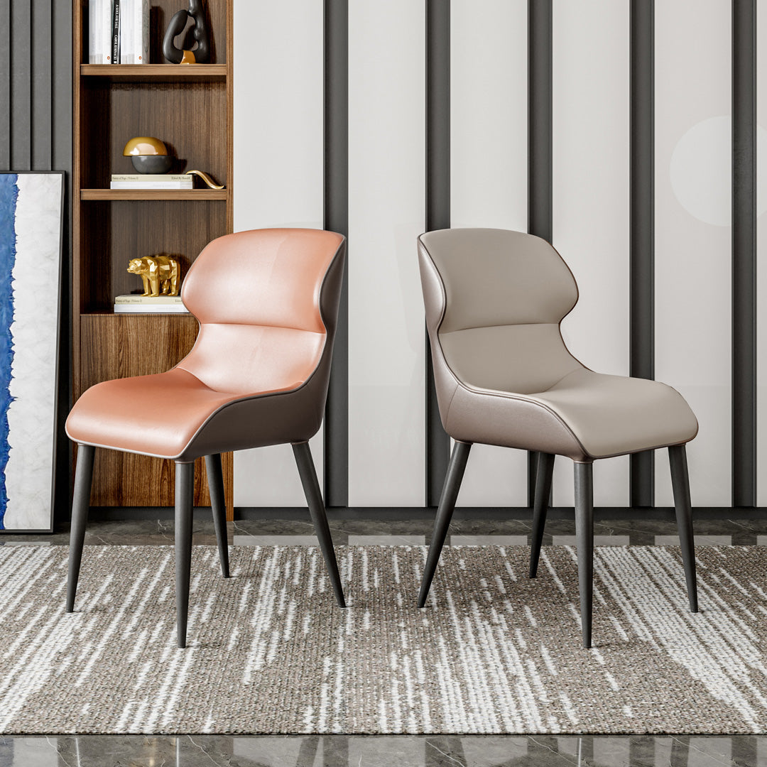 Scandinavian Style Metal Side Chair Dining Room Wingback Parsons Chair Clearhalo ' kitchen&dining_furn' 'Dining Chairs' 'Dining Tables & Seating' 'dining_chair' 'furn' 'furn_dining_chair' 'Furniture' 'furniture_dining_chair' 'Kitchen & Dining Furniture' 'kitchen' 3650378