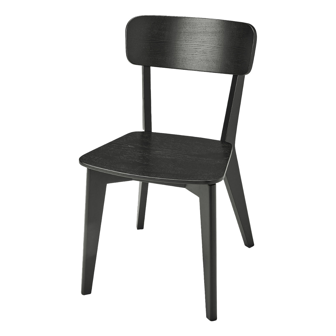 Minimalist Open Back Kitchen Dining Side Chair Solid Wood Dining Side Chair Black 1 Piece Clearhalo ' kitchen&dining_furn' 'Dining Chairs' 'Dining Tables & Seating' 'dining_chair' 'furn' 'furn_dining_chair' 'Furniture' 'furniture_dining_chair' 'Kitchen & Dining Furniture' 'kitchen' 3650381