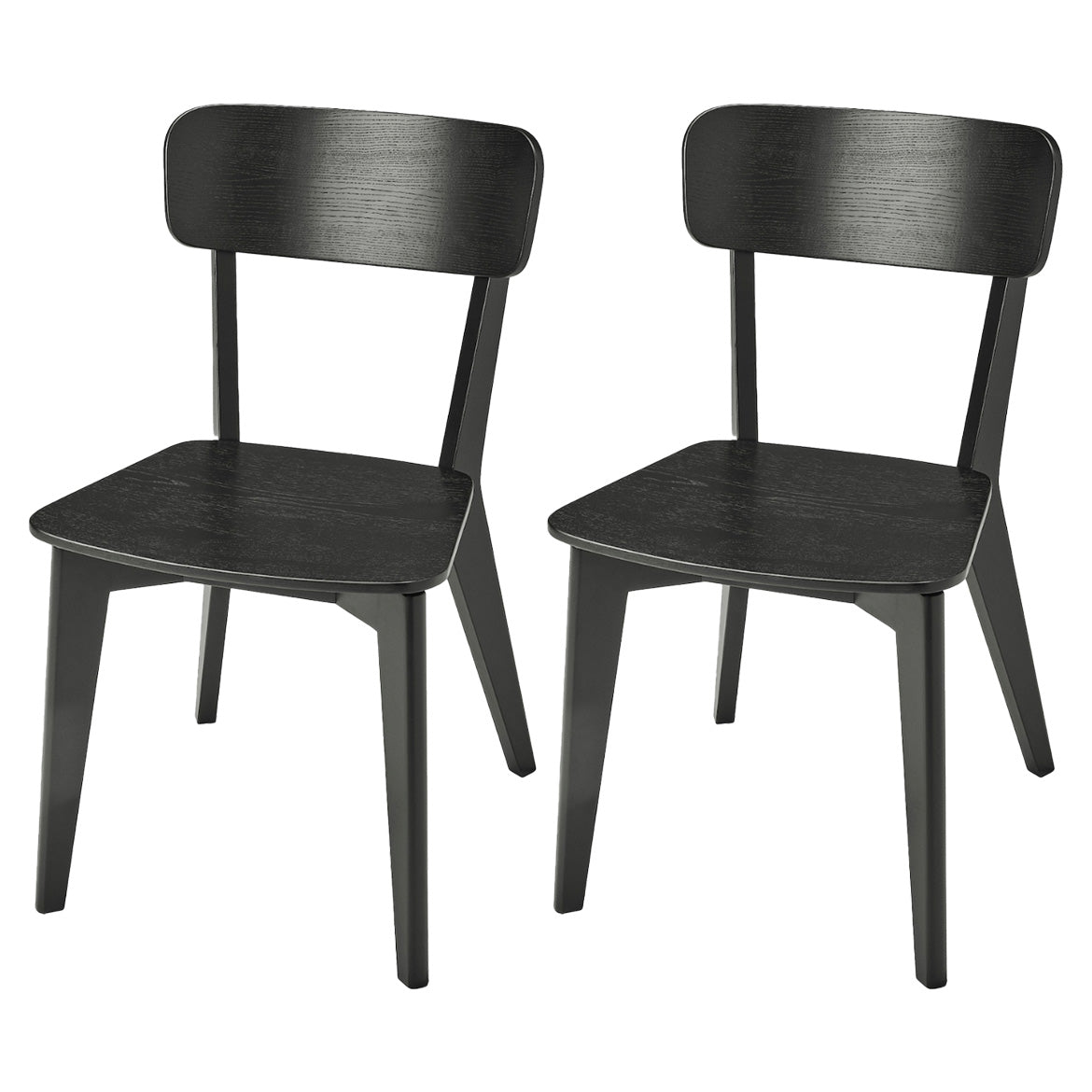 Minimalist Open Back Kitchen Dining Side Chair Solid Wood Dining Side Chair Black 2 Piece Set Clearhalo ' kitchen&dining_furn' 'Dining Chairs' 'Dining Tables & Seating' 'dining_chair' 'furn' 'furn_dining_chair' 'Furniture' 'furniture_dining_chair' 'Kitchen & Dining Furniture' 'kitchen' 3650382