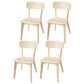 Minimalist Open Back Kitchen Dining Side Chair Solid Wood Dining Side Chair Natural 4 Piece Set Clearhalo ' kitchen&dining_furn' 'Dining Chairs' 'Dining Tables & Seating' 'dining_chair' 'furn' 'furn_dining_chair' 'Furniture' 'furniture_dining_chair' 'Kitchen & Dining Furniture' 'kitchen' 3650389