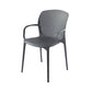 Glam Style Plastic Dining Arm Chair Matte Finish Dining Chair for Dinning Room Black 1 Piece Clearhalo ' kitchen&dining_furn' 'Dining Chairs' 'Dining Tables & Seating' 'dining_chair' 'furn' 'furn_dining_chair' 'Furniture' 'furniture_dining_chair' 'Kitchen & Dining Furniture' 'kitchen' 3650414