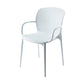 Glam Style Plastic Dining Arm Chair Matte Finish Dining Chair for Dinning Room White 1 Piece Clearhalo ' kitchen&dining_furn' 'Dining Chairs' 'Dining Tables & Seating' 'dining_chair' 'furn' 'furn_dining_chair' 'Furniture' 'furniture_dining_chair' 'Kitchen & Dining Furniture' 'kitchen' 3650426