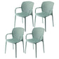 Glam Style Plastic Dining Arm Chair Matte Finish Dining Chair for Dinning Room Green 4 Piece Set Clearhalo ' kitchen&dining_furn' 'Dining Chairs' 'Dining Tables & Seating' 'dining_chair' 'furn' 'furn_dining_chair' 'Furniture' 'furniture_dining_chair' 'Kitchen & Dining Furniture' 'kitchen' 3650441
