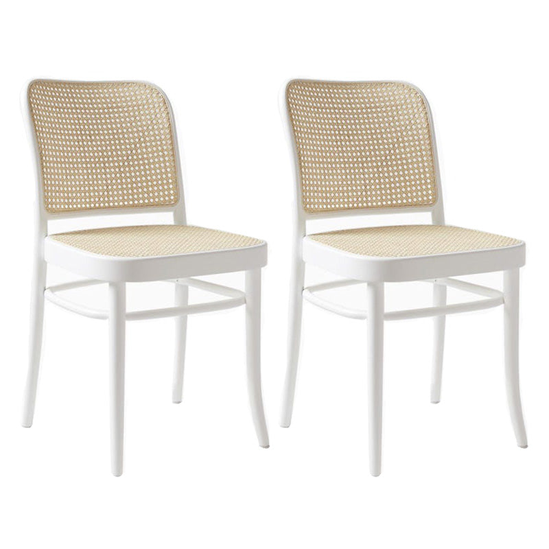 Modern Style Solid Wood Dining Room Kitchen Chair Open Back Side Chairs White 2 Piece Set Clearhalo ' kitchen&dining_furn' 'Dining Chairs' 'Dining Tables & Seating' 'dining_chair' 'furn' 'furn_dining_chair' 'Furniture' 'furniture_dining_chair' 'Kitchen & Dining Furniture' 'kitchen' 3650448
