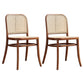 Modern Style Solid Wood Dining Room Kitchen Chair Open Back Side Chairs Walnut 2 Piece Set Clearhalo ' kitchen&dining_furn' 'Dining Chairs' 'Dining Tables & Seating' 'dining_chair' 'furn' 'furn_dining_chair' 'Furniture' 'furniture_dining_chair' 'Kitchen & Dining Furniture' 'kitchen' 3650460
