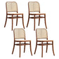 Modern Style Solid Wood Dining Room Kitchen Chair Open Back Side Chairs Walnut 4 Piece Set Clearhalo ' kitchen&dining_furn' 'Dining Chairs' 'Dining Tables & Seating' 'dining_chair' 'furn' 'furn_dining_chair' 'Furniture' 'furniture_dining_chair' 'Kitchen & Dining Furniture' 'kitchen' 3650462