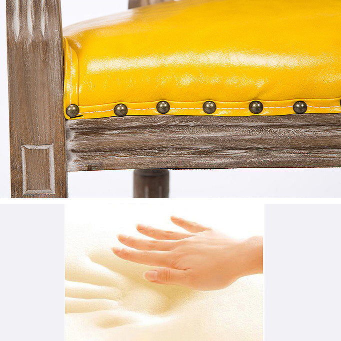 Farmhouse Dining Arm Chair King Louis Back Side Chair with Wood Legs for Home Use Clearhalo ' kitchen&dining_furn' 'Dining Chairs' 'Dining Tables & Seating' 'dining_chair' 'furn' 'furn_dining_chair' 'Furniture' 'furniture_dining_chair' 'Kitchen & Dining Furniture' 'kitchen' 3651175