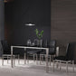 Contemporary Style Tempered Glass Top Dining Table 4 Legs Table for Dining Room Clearhalo ' dining_table' 'Dining Tables & Seating' 'Dining Tables' 'furn' 'furn_dining_table' 'Furniture' 'furniture_dining_table' 'Kitchen & Dining Furniture' 'kitchen&dining_furn' 'kitchen' 'kitchen_dining_table' 3661768