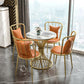Modern Style Sintered Stone Dining Table Round Pedestal Table for Dinning Room Clearhalo ' dining_table' 'Dining Tables & Seating' 'Dining Tables' 'Furniture' 'furniture_dining_table' 'Kitchen & Dining Furniture' 'kitchen&dining_furn' 'kitchen' 'kitchen_dining_table' 3661779