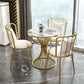 Modern Style Sintered Stone Dining Table Round Pedestal Table for Dinning Room Clearhalo ' dining_table' 'Dining Tables & Seating' 'Dining Tables' 'Furniture' 'furniture_dining_table' 'Kitchen & Dining Furniture' 'kitchen&dining_furn' 'kitchen' 'kitchen_dining_table' 3661780