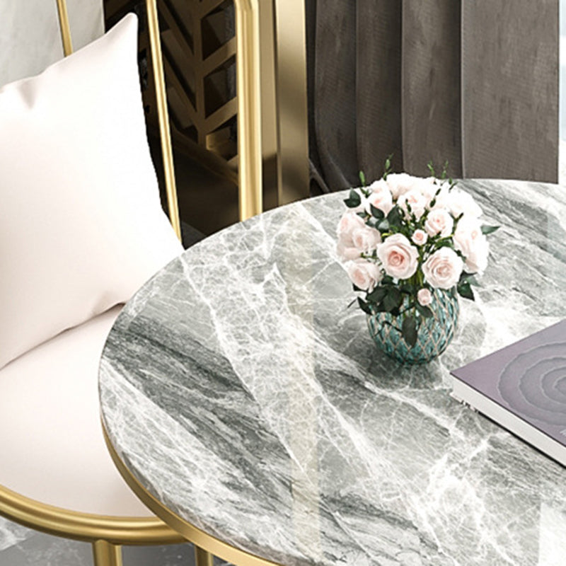 Modern Style Sintered Stone Dining Table Round Pedestal Table for Dinning Room Clearhalo ' dining_table' 'Dining Tables & Seating' 'Dining Tables' 'Furniture' 'furniture_dining_table' 'Kitchen & Dining Furniture' 'kitchen&dining_furn' 'kitchen' 'kitchen_dining_table' 3661783