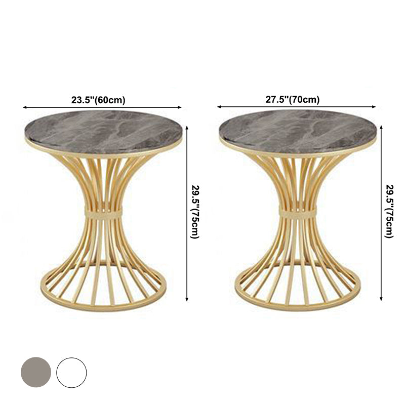 Modern Style Sintered Stone Dining Table Round Pedestal Table for Dinning Room Clearhalo ' dining_table' 'Dining Tables & Seating' 'Dining Tables' 'Furniture' 'furniture_dining_table' 'Kitchen & Dining Furniture' 'kitchen&dining_furn' 'kitchen' 'kitchen_dining_table' 3661786