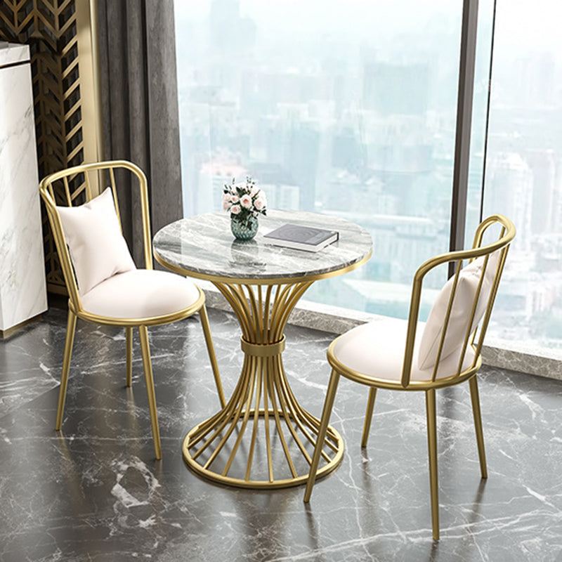 Modern Style Sintered Stone Dining Table Round Pedestal Table for Dinning Room Clearhalo ' dining_table' 'Dining Tables & Seating' 'Dining Tables' 'Furniture' 'furniture_dining_table' 'Kitchen & Dining Furniture' 'kitchen&dining_furn' 'kitchen' 'kitchen_dining_table' 3661788