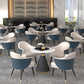 Minimalist Round Sintered Stone Dining Table White Kitchen Dining Table with Pedestal Base Clearhalo ' dining_table' 'Dining Tables & Seating' 'Dining Tables' 'furn' 'furn_dining_table' 'Furniture' 'furniture_dining_table' 'Kitchen & Dining Furniture' 'kitchen&dining_furn' 'kitchen' 'kitchen_dining_table' 3661801