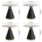 Minimalist Round Sintered Stone Dining Table White Kitchen Dining Table with Pedestal Base Clearhalo ' dining_table' 'Dining Tables & Seating' 'Dining Tables' 'furn' 'furn_dining_table' 'Furniture' 'furniture_dining_table' 'Kitchen & Dining Furniture' 'kitchen&dining_furn' 'kitchen' 'kitchen_dining_table' 3661807