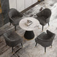 Minimalist Round Sintered Stone Dining Table White Kitchen Dining Table with Pedestal Base Clearhalo ' dining_table' 'Dining Tables & Seating' 'Dining Tables' 'furn' 'furn_dining_table' 'Furniture' 'furniture_dining_table' 'Kitchen & Dining Furniture' 'kitchen&dining_furn' 'kitchen' 'kitchen_dining_table' 3661809