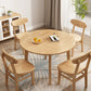 Round Rectangular Dining Table Solid Wood Dining Table in Wood Color for Home Clearhalo ' dining_table' 'Dining Tables & Seating' 'Dining Tables' 'furn' 'furn_dining_table' 'Furniture' 'furniture_dining_table' 'Kitchen & Dining Furniture' 'kitchen&dining_furn' 'kitchen' 'kitchen_dining_table' 3661812