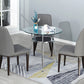 Tripod Base Dining Table Simple Glass-top Dining Table for Kitchen Home Clearhalo ' dining_table' 'Dining Tables & Seating' 'Dining Tables' 'furn' 'furn_dining_table' 'Furniture' 'furniture_dining_table' 'Kitchen & Dining Furniture' 'kitchen&dining_furn' 'kitchen' 'kitchen_dining_table' 3661818