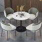 Round Tulip Base Modern Dining Table White Tone Fixed Table of Sintered Stone Clearhalo ' dining_table' 'Dining Tables & Seating' 'Dining Tables' 'furn' 'furn_dining_table' 'Furniture' 'furniture_dining_table' 'Kitchen & Dining Furniture' 'kitchen&dining_furn' 'kitchen' 'kitchen_dining_table' 3661843