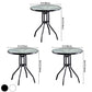 Round Shape Modern Style Dining Table Transparent Fixed Table of Glass Clearhalo ' dining_table' 'Dining Tables & Seating' 'Dining Tables' 'furn' 'furn_dining_table' 'Furniture' 'furniture_dining_table' 'Kitchen & Dining Furniture' 'kitchen&dining_furn' 'kitchen' 'kitchen_dining_table' 3661877