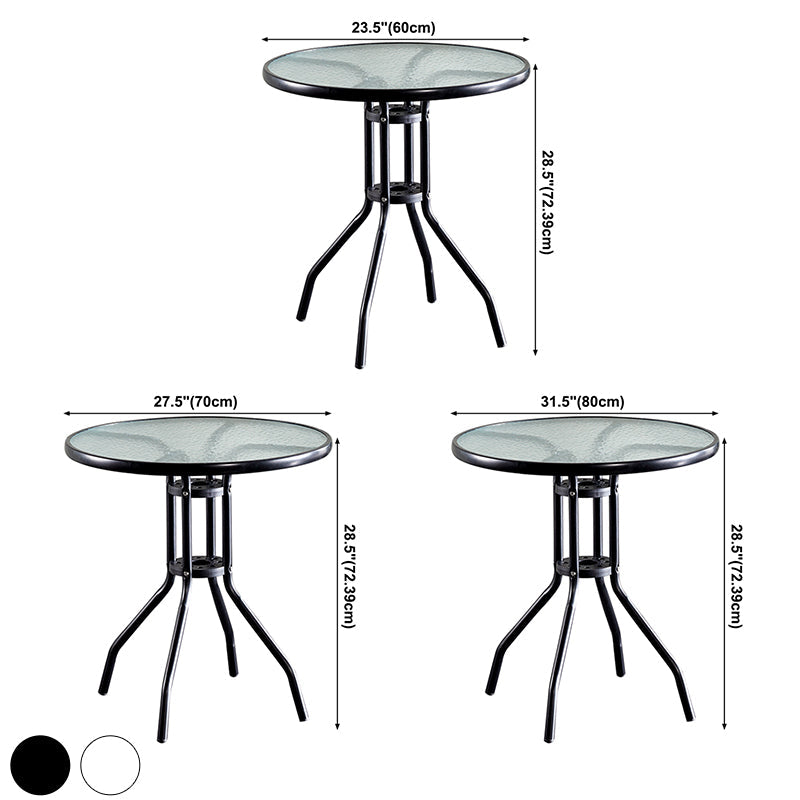 Round Shape Modern Style Dining Table Transparent Fixed Table of Glass Clearhalo ' dining_table' 'Dining Tables & Seating' 'Dining Tables' 'furn' 'furn_dining_table' 'Furniture' 'furniture_dining_table' 'Kitchen & Dining Furniture' 'kitchen&dining_furn' 'kitchen' 'kitchen_dining_table' 3661877