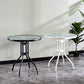 Round Shape Modern Style Dining Table Transparent Fixed Table of Glass Clearhalo ' dining_table' 'Dining Tables & Seating' 'Dining Tables' 'furn' 'furn_dining_table' 'Furniture' 'furniture_dining_table' 'Kitchen & Dining Furniture' 'kitchen&dining_furn' 'kitchen' 'kitchen_dining_table' 3661879