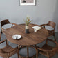 Modern Solid Wood Dining Table Brown Round Table with Pedestal Base for Home Clearhalo ' dining_table' 'Dining Tables & Seating' 'Dining Tables' 'furn' 'furn_dining_table' 'Furniture' 'furniture_dining_table' 'Kitchen & Dining Furniture' 'kitchen&dining_furn' 'kitchen' 'kitchen_dining_table' 3661896