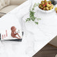 Free Form White Dining Table Sintered Stone Table Modern with Double Pedestal Clearhalo ' dining_table' 'Dining Tables & Seating' 'Dining Tables' 'furn' 'furn_dining_table' 'Furniture' 'furniture_dining_table' 'Kitchen & Dining Furniture' 'kitchen&dining_furn' 'kitchen' 'kitchen_dining_table' 3661918