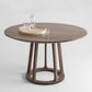 Modern Style Solid Wood Dining Table Brown Round Table with Pedestal Base for Home Clearhalo ' dining_table' 'Dining Tables & Seating' 'Dining Tables' 'furn' 'furn_dining_table' 'Furniture' 'furniture_dining_table' 'Kitchen & Dining Furniture' 'kitchen&dining_furn' 'kitchen' 'kitchen_dining_table' 3661923